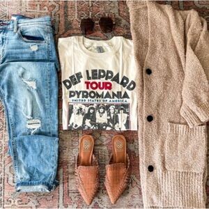 FREE PEOPLE FADED DISTRESSED JEANS